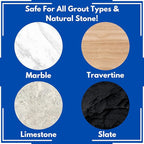 Ultimate Grout Cleaner for Tile Floors Blasts Away Years of Dirt and Grime. Heavy Duty Spray Cleaning Solution. Safe for Colored Grout and Natural Stone. Professional Results 2-QTS W Brush