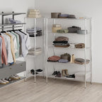 21" Deep x 48" Wide x 74" Height Wire Shelving Kit | 5-Tier | NSF Commercial Storage Rack Unit