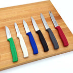 Paring Knife Set, MATTSTONE HILL Kitchen Knife Set - kitchen Prep knives, Fruit & Vegetable Knife Set, Premium German Steel, White Handle
