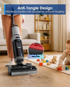 Tineco Floor ONE i5 Stretch Wet Dry Vacuum Cleaner, Vacuum & Mop in One Step, 20kpa Powerful Suction, 180° Lay-Flat Design, Anti-Tangle Design, Dual-Sided Edge Cleaning, Up to 30* Minutes Runtime