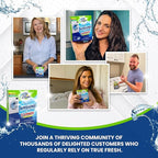 True Fresh Washing Machine Cleaner Tablets, 15 Solid Deep Cleaning Tablet, Finally Clean All Washers Machines Including HE Front Loader Top Load