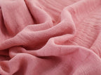 100% Cotton Muslin Throw Blanket for Bed, Couch, Small, Decorative, Soft, Pre-Washed, Breathable and Lightweight Gauze Blanket with Tassels, Suitable for All Seasons, Pink, 50"x60"