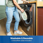 Vacmaster SMF1501 2-in-1 Steam Mop for Floor Cleaning with Detachable Handheld Steamer, Quick-Heating & Lightweight for Hard Floors, Carpets, Tiles and Upholstery