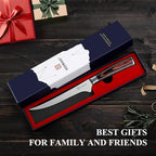 KEEMAKE Boning Knife 6 Inch, Super Sharp Fish Fillet Knife, High Carbon Stainless Steel Deboning Knives, Professional Boning Knives for Meat Cutting Poultry, Pakkawood Handle with Gift Box
