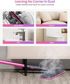 Schenley Steam Mop Cleaner with Detachable Handheld Steamer for Cleaning Hardwood, Laminate Floor, Tiles and Grout, with 13-in-1 Multi-purpose Accessories and Washable Microfiber Pads