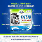 True Fresh Coffee Machine Descaler & Cleaner Tablets - 24 Count, Uses for Keurig, Breville, Miele, Delonghi, Ninja, Nespresso, Coffee Maker Pot cleaning Tabs, Descale Drip Coffee & Espresso Machines