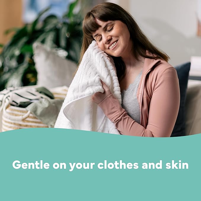 Tru Earth Fabric Softener Sheets | Original Eco-Strip Liquidless Detergent for Travel | 50 Sheets | Fragrance-Free