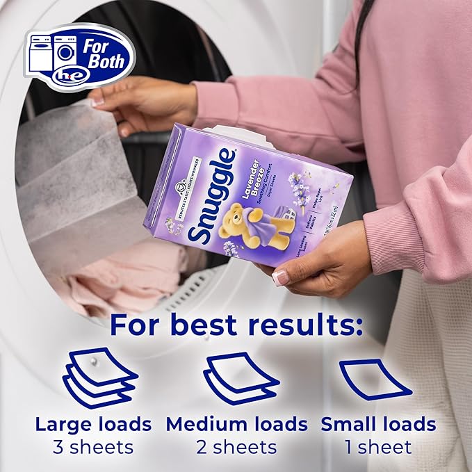 Snuggle Fabric Softener Dryer Sheets Lavender Vanilla Orchid 230ct