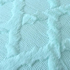 Set of 2 Soft Moroccan Throw Pillow Covers 18x18 Inch Plush Boho Decorative Pillow Cover Accent Cushion Case for Couch Sofa Bed, Light Aqua