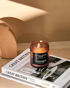 M&SENSE Sandalwood Rose Scented Candle 7.05oz 50 Hours Long Lasting Burn Natural Soy Wax Strong Scented Candle for Home, 2 Wick Home Fragrance Slow Burning Housewarming Gifts for Men Women