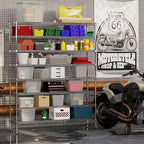 14" Deep x 60" Wide x 74" Height Wire Shelving Kit | 8-Tier | NSF Commercial Storage Rack Unit