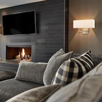 Kira Home Haven 16" 2-Light Modern Wall Sconce/Wall Light + Rectangular White Fabric Shade, Brushed Nickel Finish