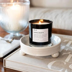 Santal Reserve Luxury Scented Candles, 9oz Soy Wax Candles for Home Scented, Sandalwood, Amber, Iris & Leather Scent, Long Burning Time, Gifts for Women, Men, Sister, Teacher