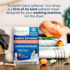 Tru Earth Fabric Softener Strips for Washing Machine, Alternative to Fabric Softener Liquid and Pods, Fresh Linen Scent Booster, Up to 64 Loads Per 32-Count