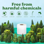 Caboo Tree Free Toilet Paper, Septic Safe Toilet Tissue, Non Toxic, Chemical Free, Non Toxic, 2 Ply Bathroom Toilet Paper | Pack of 24 Double Rolls, 300 Sheets Per Roll