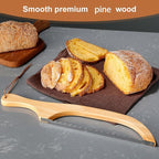 Sourdough bread knife, Bread slicer for homemade bread,15.7" Serrated, Bow Design, Easy Cutting, Suitable for More Foods