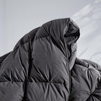 SNOWMAN Premium Down Comforter Queen Size, Luxurious All Season Duvet Insert with Cotton Blended Fabric, 37oz Fill Weight Pinch Pleat Design Hotel Bedding Comforter (Grey,90"x90")