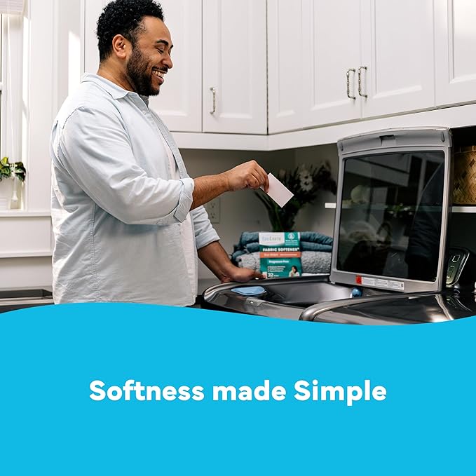 Tru Earth Fabric Softener Sheets | Alternative to Fabric Softener Liquid and Pods | 50 Sheets | Fresh Linen