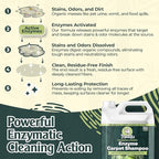 Sprinkle & Sweep Enzyme Carpet Shampoo (64oz) - Carpet Cleaner Solution to Eliminate Tough Stains & Neutralize Odors at the Source - Car, Furniture, Carpets & Rug Cleaner - Use with All Machines