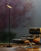 JOOFO LED Floor Lamp – Super Bright Torchiere with Remote & Foot Switch, Stepless Dimmable Tall Standing Lamp, 69" Modern Pole Light for Corner, Living Room, Bedroom, Reading, Office