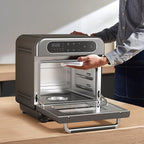 CIARRA 8-in-1 Steam Oven Countertop with Air Fryer, 13QT Mini Convection Toaster Oven with Steam, Rapid Steam, Air Fry, Vapor Bake, Steam Clean, Bake, Dried, Ferment