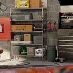 21" Deep x 48" Wide x 74" Height Wire Shelving Kit | 5-Tier | NSF Commercial Storage Rack Unit