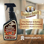 PARKER & BAILEY Patio Furniture Cleaner - Outdoor Furniture Cleaner UV Protectant Outdoor Patio Cleaner Spray Clean Outdoor Cushions Fabric Cleaner for Furniture Upholstery Stain Remover