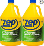 Zep All-Purpose Carpet Shampoo Concentrate Cleaner - 1 Gallon (Case of 2) ZUCEC128 - Professional Formula Removes Dirt and Stains