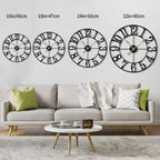 1st owned Wall Clock 40 Inch Round Large Indoor Wall Clocks Battery Operated Silent Non Ticking, Farmhouse Vintage Decorative Analog Metal Clock for Living Room, Kitchen, Bedroom Decor