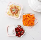 Urban Green Glass Food Container Set with Silicone Glass Lid, 3 Pack, Square Shape, Airtight, LeakProof, 100% Plastic Free, Meal Prep Food Storage Containers