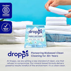 Dropps Laundry Fabric Softener Pods, Orange Blossom (64 Count) - Fabric Softener Liquid Pods for Fluffy, Soft Fabrics - HE Compatible Mineral Based Ingredients Laundry Supplies