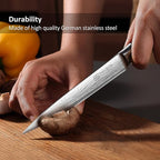 PAUDIN Utility Knife, 5 Inch Chef Knife, Ultra Sharp High Carbon Stainless Steel, Multipurpose Paring Knife for Fruit and Vegetable Cutting with Wooden Handle, Premium Gift Box