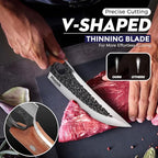 Huusk Knife Japan Kitchen Upgraded Viking Knives with Sheath Hand Forged Butcher Knife for Meat Cutting Japanese Cooking Chef Knives Sharp Meat Cleaver for Outdoor Camping, BBQ