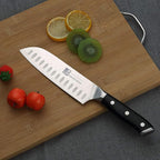 Qin Dynasty Series Santoku knife Pro Kitchen Knife 6.8 Inch Chef's knife High Carbon German Stainless Steel Sharp paring knife with Ergonomic Handle