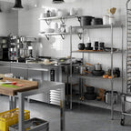 18" Deep x 36" Wide x 64" Height Wire Shelving Kit | 4-Tier | NSF Commercial Storage Rack Unit