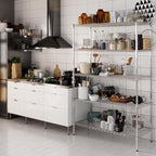 21" Deep x 48" Wide x 74" Height Wire Shelving Kit | 5-Tier | NSF Commercial Storage Rack Unit