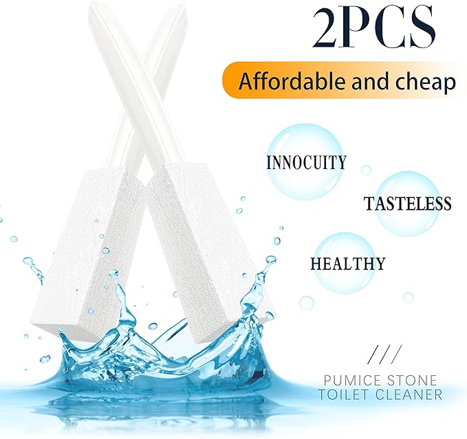 Toilet Cleaner Hard Water Build up Remover with Ergonomic Handle,Toilet Bowl Stain Ring Remover,