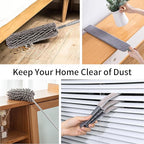 PHABLUS 10 PCS Dusters for Cleaning, Microfiber Duster with Extension Pole Up to 100'', Bendable Washable Cleaner Dusters for Ceiling Fans, High Ceiling, Furniture, Blinds