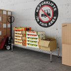 14" Deep x 48" Wide x 8" Height 1-Tier Wire Shelving Kit | NSF Commercial Storage Rack Unit