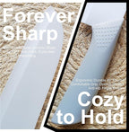 Ceramic Knife - 7 inch Chef's Santoku Knife - Sharp Ceramic Kitchen Knife with Sheath Cover