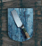 Dalstrong Nakiri Knife - 7 inch - Valhalla Series - 9CR18MOV High Carbon Steel - Vegetable Kitchen Knife - Celestial Resin & Wood Handle - Razor Sharp Asian Knife Gift- w/Sheath