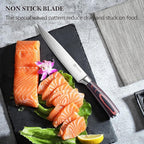 PAUDIN Carving Knife 8 inch, Ultra Sharp Brisket Slicing Knives, Premium Meat Cutting Knives German Stainless Steel, BBQ Knife with Ergonomic Handle, for Slicing Roast, Meats and Vegetables