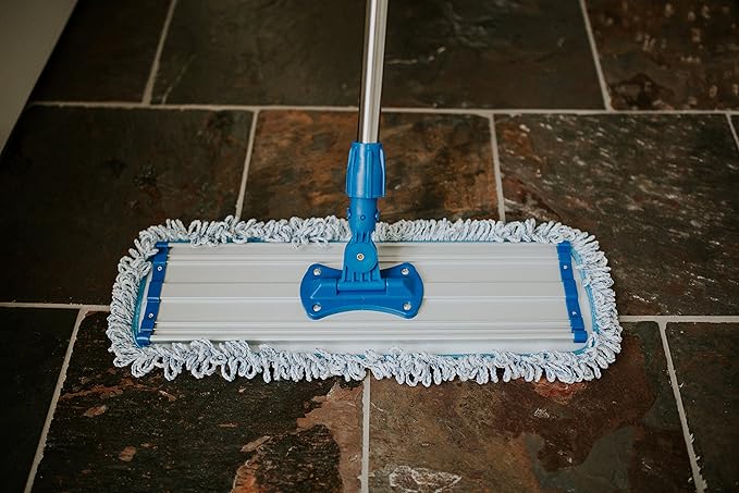Zflow 18" Microfiber Dust Mop Pads 2-Pack - Premium Commercial Grade Washable Pads (18", Blue)