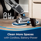 BISSELL Spinwave Cordless Hard Floor Expert Spin Mop Cleaner 18V with washable mop pads for sealed hard floors