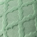 Set of 2 Soft Moroccan Throw Pillow Covers 12x20 Inch Plush Boho Decorative Pillow Cover Accent Cushion Case for Couch Sofa Bed, Sage Green