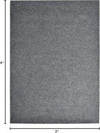 iCustomRug Entryway Door Mat – 3x4ft Grey, Indoor/Outdoor, Non-Slip Rubber Backing, Low-Profile All-Weather Carpet, Non-Shedding & Easy Care, Entryway Mat Ideal for High Traffic Areas