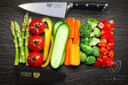 Dalstrong Chef Knife - 6 inch - Gladiator Series Elite - Forged High Carbon German Steel - Razor Sharp Kitchen Knife Gift - Full Tang - Black G10 Handle - Sheath Included - NSF Certified