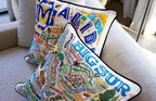 Catstudio Malibu Embroidered Decorative Throw Pillow