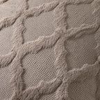 Set of 2 Soft Moroccan Throw Pillow Covers 18x18 Inch Plush Boho Decorative Pillow Cover Accent Cushion Case for Couch Sofa Bed, Deep Grey