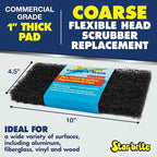 STAR BRITE Flexible Head Scrubber Replacement (Coarse) (Black) (040127)